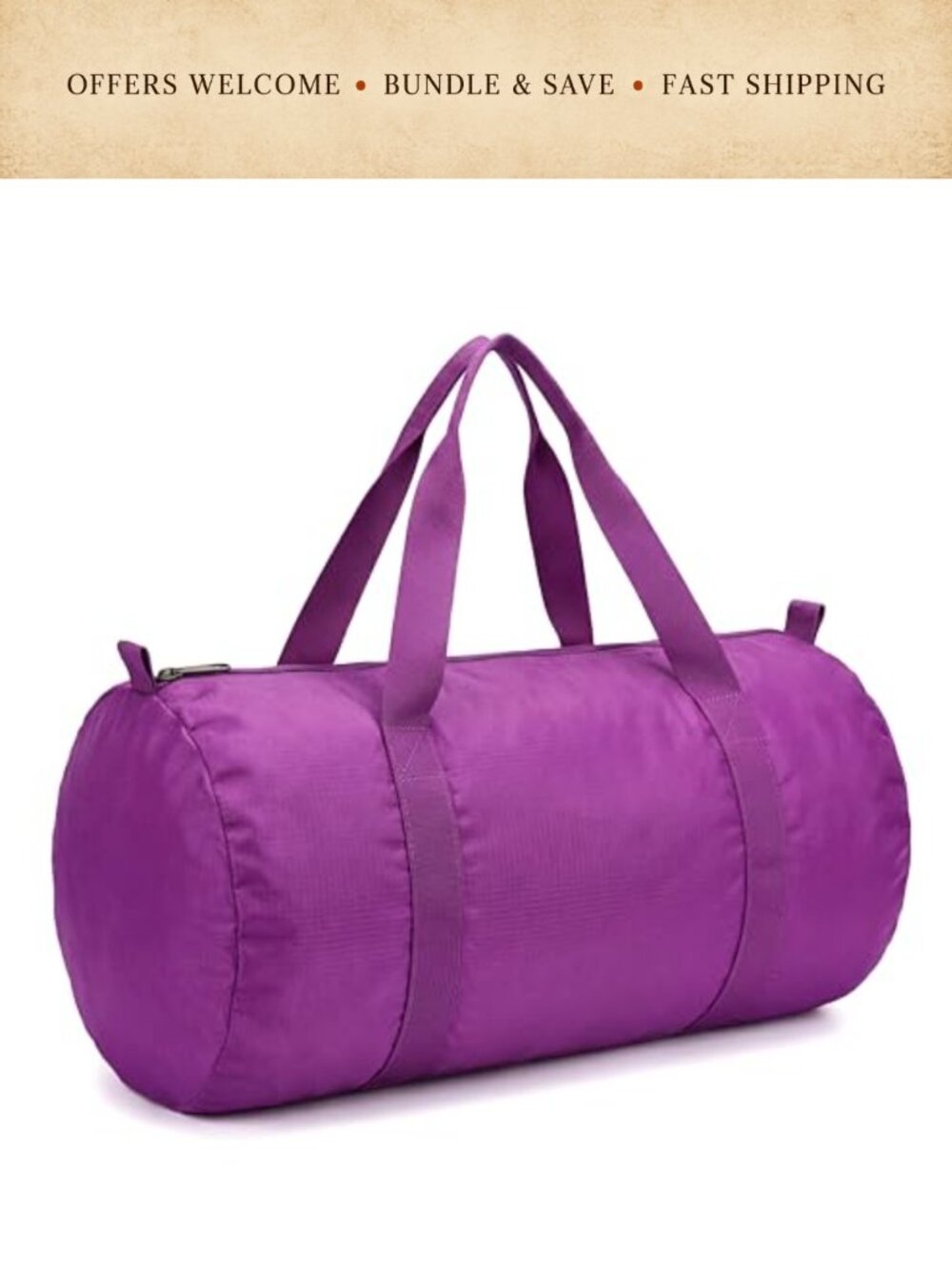 Super Light Foldable Nylon Duffel Bag Travel Storage Gym Laundry